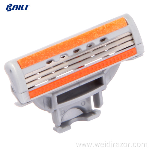 No Disposable Triple Blade Stainless Steel System Razor